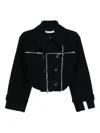 Rokh Broken Jacket In Black
