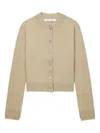 Rokh Buttoned Wool Cardigan In Neutral
