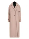 Rokh Beige Double Layer Trench Coat In Beige