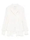 Rokh Cut-out Layered Blazer In Neutrals