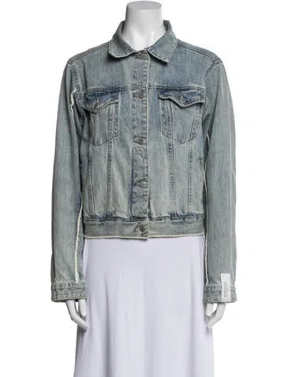 Pre-owned Rokh Denim Jacket In Blue