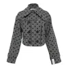 Rokh Double Breasted Broken Jacket In Gray