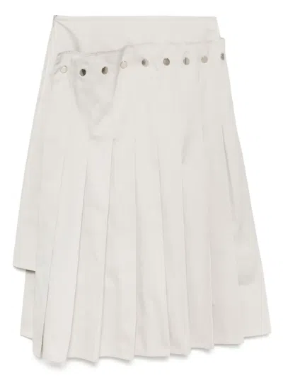 ROKH DOUBLE-LAYERED PLEATED SKIRT