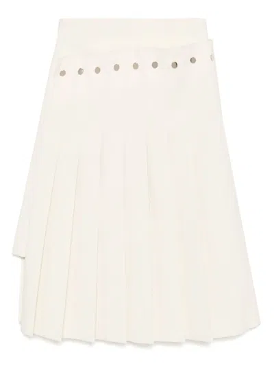 ROKH DOUBLE LAYERED PLEATED SKIRT