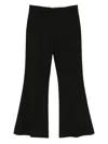 Rokh Flared Basic Trousers In Black