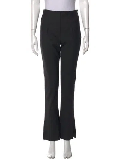Pre-owned Rokh Flared Pants In Black