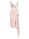 Rokh Gathered Detail Dress In Pink