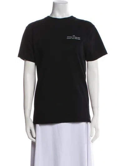 Pre-owned Rokh Graphic Print Crew Neck T-shirt In Blue