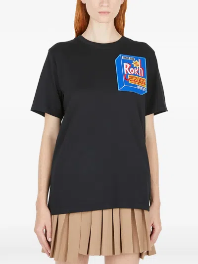 Rokh Graphic T-shirt In Black