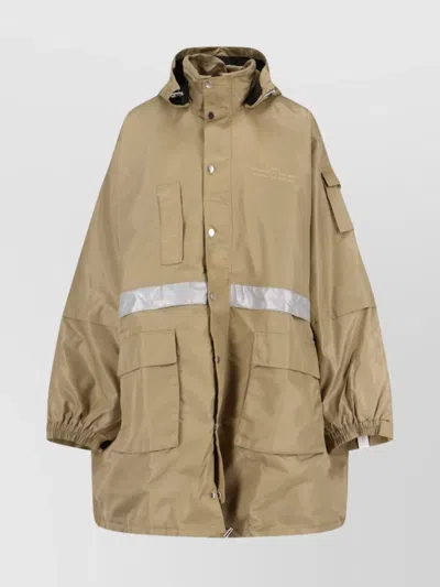 ROKH JACKET HOODED DESIGN REFLECTIVE STRIPE
