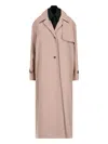 Rokh Beige Double Layer Trench Coat In Beige