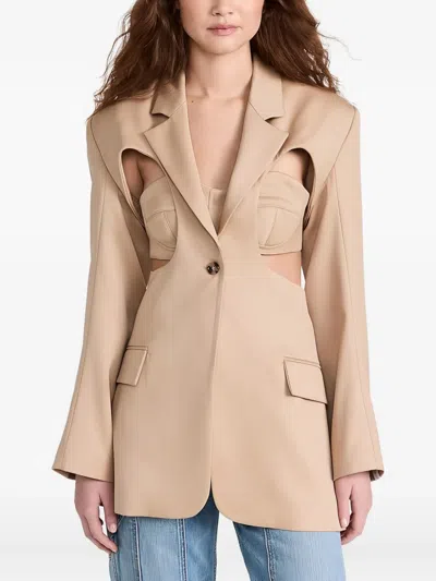 Rokh Layered Blazer In Neutral