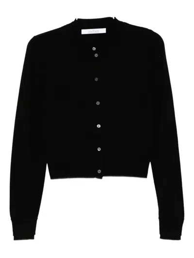 Rokh Layered Cardigen In Black