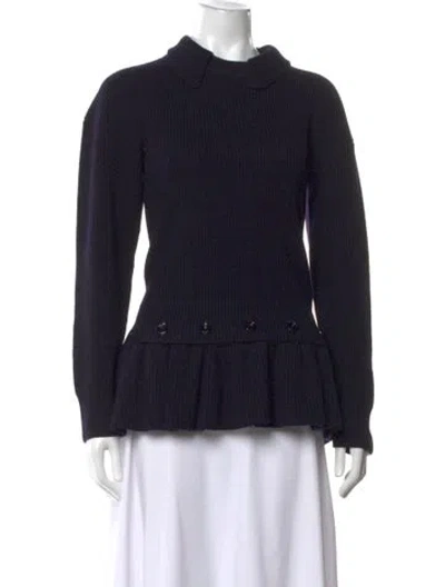Pre-owned Rokh Merino Wool Sweater In Black