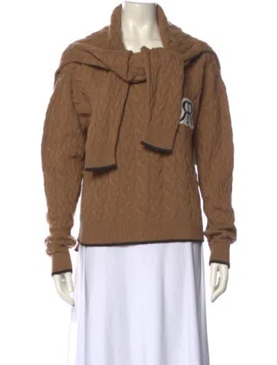 Pre-owned Rokh Merino Wool Sweater In Brown