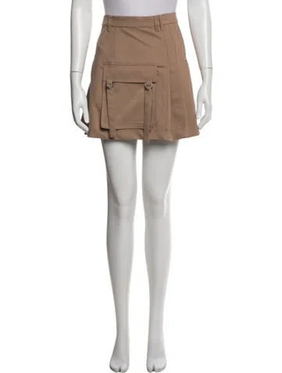 Pre-owned Rokh Mini Skirt W/ Tags In Neutral