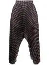 Rokh Monogram-print Asymmetric Skirt In Brown