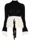 Rokh Open-back Top In Black
