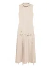 Rokh Overturn Dress In White