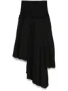ROKH PLEATED MIDI SKIRT