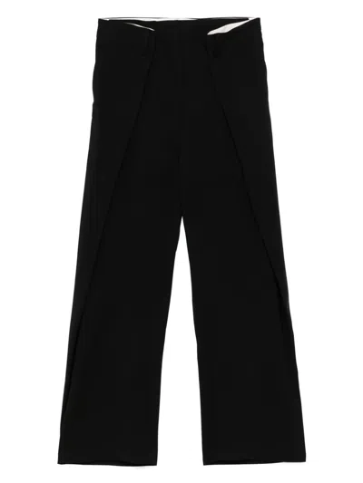 ROKH PLEATED WIDE-LEG TROUSERS