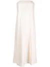 ROKH SHIMMER SEMI-SHEER MIDI DRESS