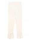 Rokh Ausgestellte Slim-fit-hose In Nude