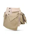 Rokh Trench Element Layered Skirt In Neutral