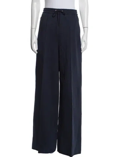 Pre-owned Rokh Wide Leg Pants In Blue
