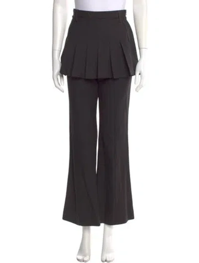 Pre-owned Rokh Wide Leg Pants In Gray