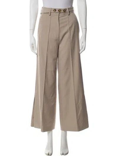 Pre-owned Rokh Wide Leg Pants In Neutral
