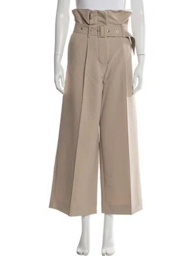 Pre-owned Rokh Wide Leg Pants In Neutrals