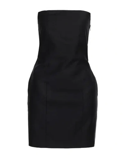Rokh Woman Mini Dress Black Size 6 Wool