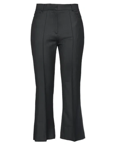 Rokh Woman Pants Black Size 6 Polyester, Wool, Elastane