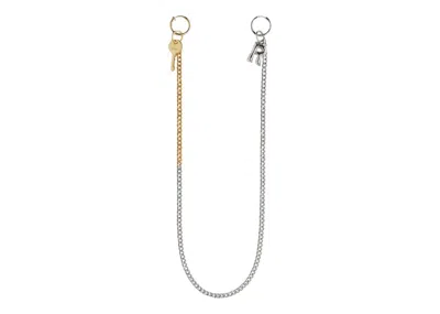 Pre-owned Rokh Women's  H&m Chainlinked Hoop Earrings In Silver/coloured/gold
