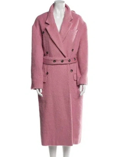 Pre-owned Rokh Wool Coat W/ Tags In Pink