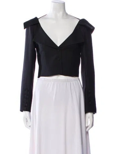 Pre-owned Rokh Wool Evening Jacket In Black