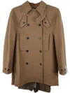 Rokh Wool Peacoat In Braun