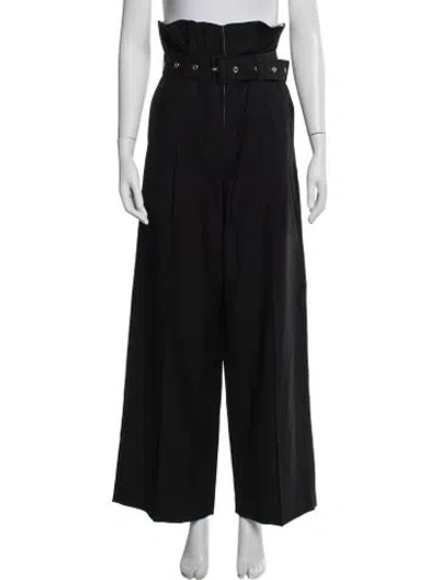 Pre-owned Rokh Wool Wide Leg Pants In Blue