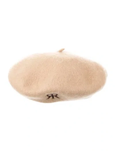 Pre-owned Rokh Woven Embroidered Hat In Neutral