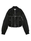Rokh Black Broken Harrington Jacket In Black