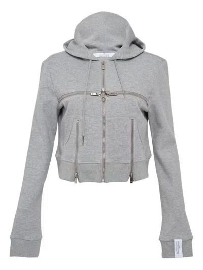 Rokh Zip-up Broken Hoodie In Multi