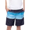 Rokka&rolla All-day Comfort Mesh-lined Swim Trunks In Coastal