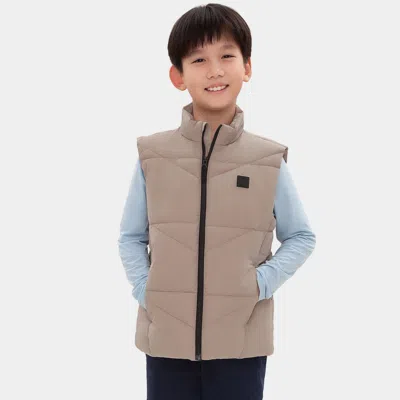Rokka&rolla Kids' Boys' Ripstop Puffer Vest In Brown