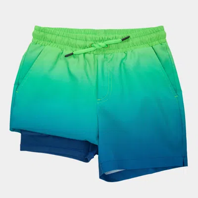 Rokka&rolla Kids' Boys' Swim Shorts With Compression Liner In Multi