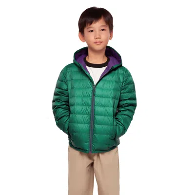 Rokka&rolla Kids' Boys' Ultra-light Real Down Packable Jacket In Green