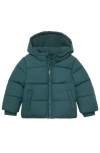Rokka&rolla Fleece Lined Cloud Hooded Jacket In Blue