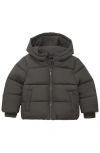Rokka&rolla Babies'  Fleece Lined Cloud Hooded Jacket In Gray