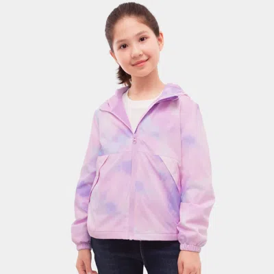 Rokka&rolla Kids' Lightweight Fleece-lined Windbreaker In Purple