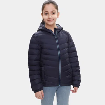 Rokka&rolla Kids' Girls' Ultra-light Real Down Packable Jacket In Pink